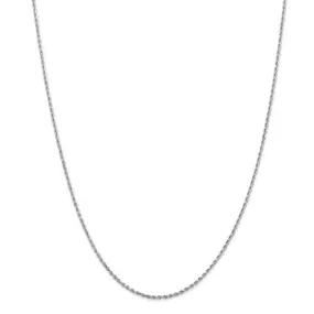 14KT GOLD 1.5MM DIAMOND CUT HANDMADE ROPE CHAIN - 4 LENGTHS