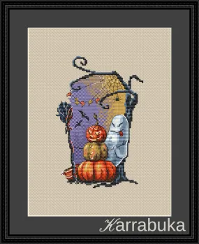 A Pumpkinman for Halloween - PDF Cross Stitch Pattern