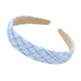 Check Patterned Tweed Headband