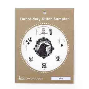 Embroidery Sampler Kit: Crow