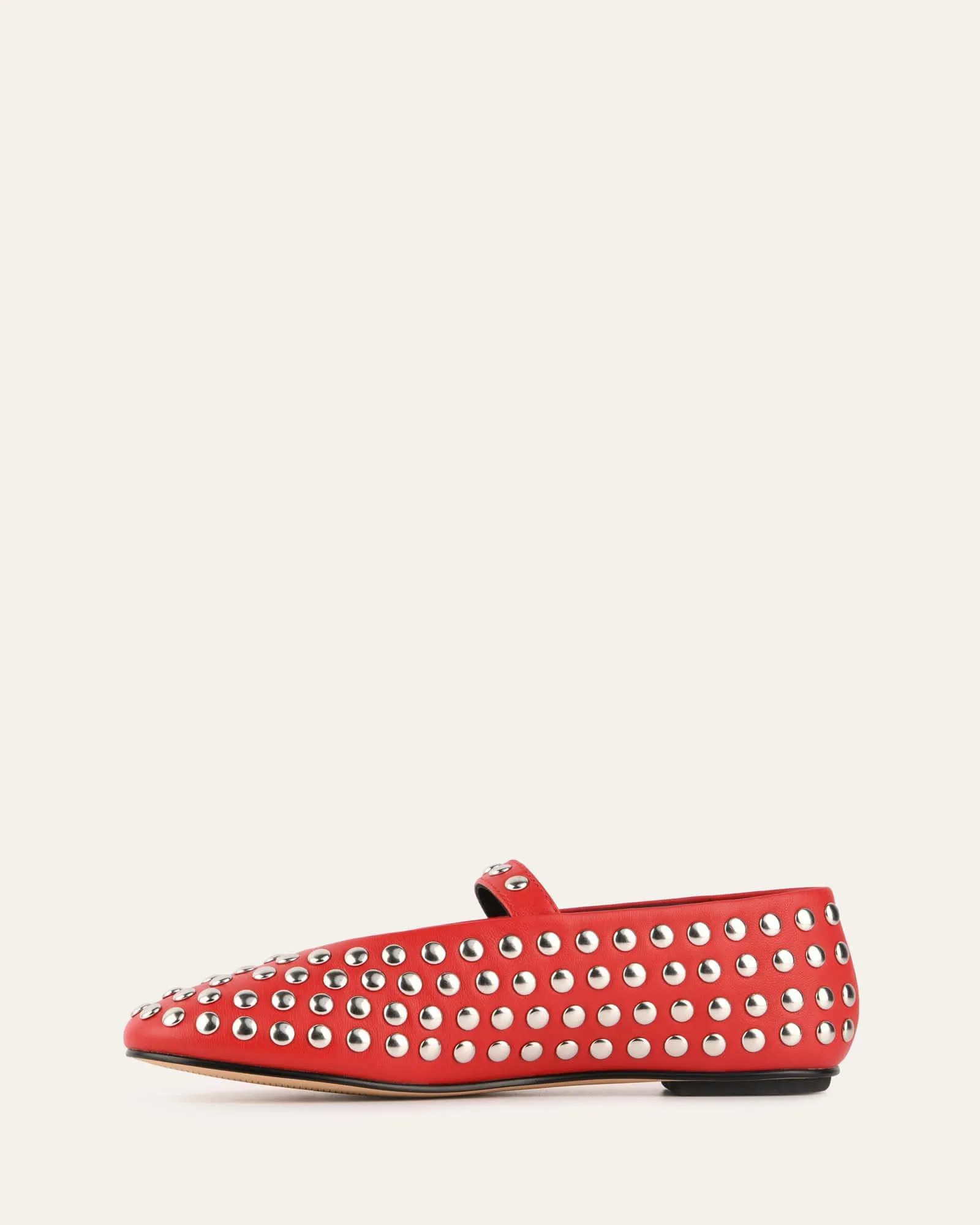 GIGI CASUAL FLATS RED LEATHER