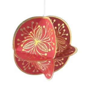 Globe Ornament DIY Kit - Gold & Red