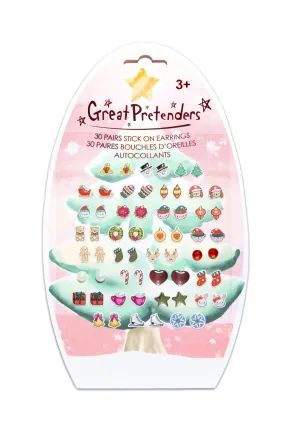 Great Pretenders Stick On Earrings - Holiday