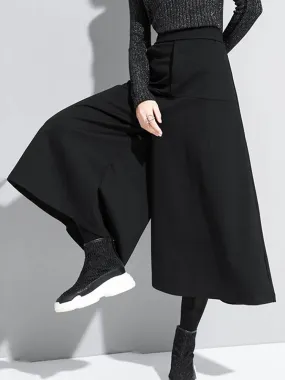 HEYFANCYSTYLE Signature Elastic Waist Wide Leg Trousers