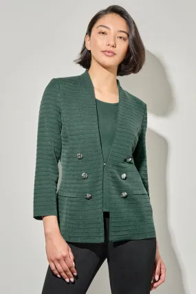 Ottoman Stitch Knit Jacket