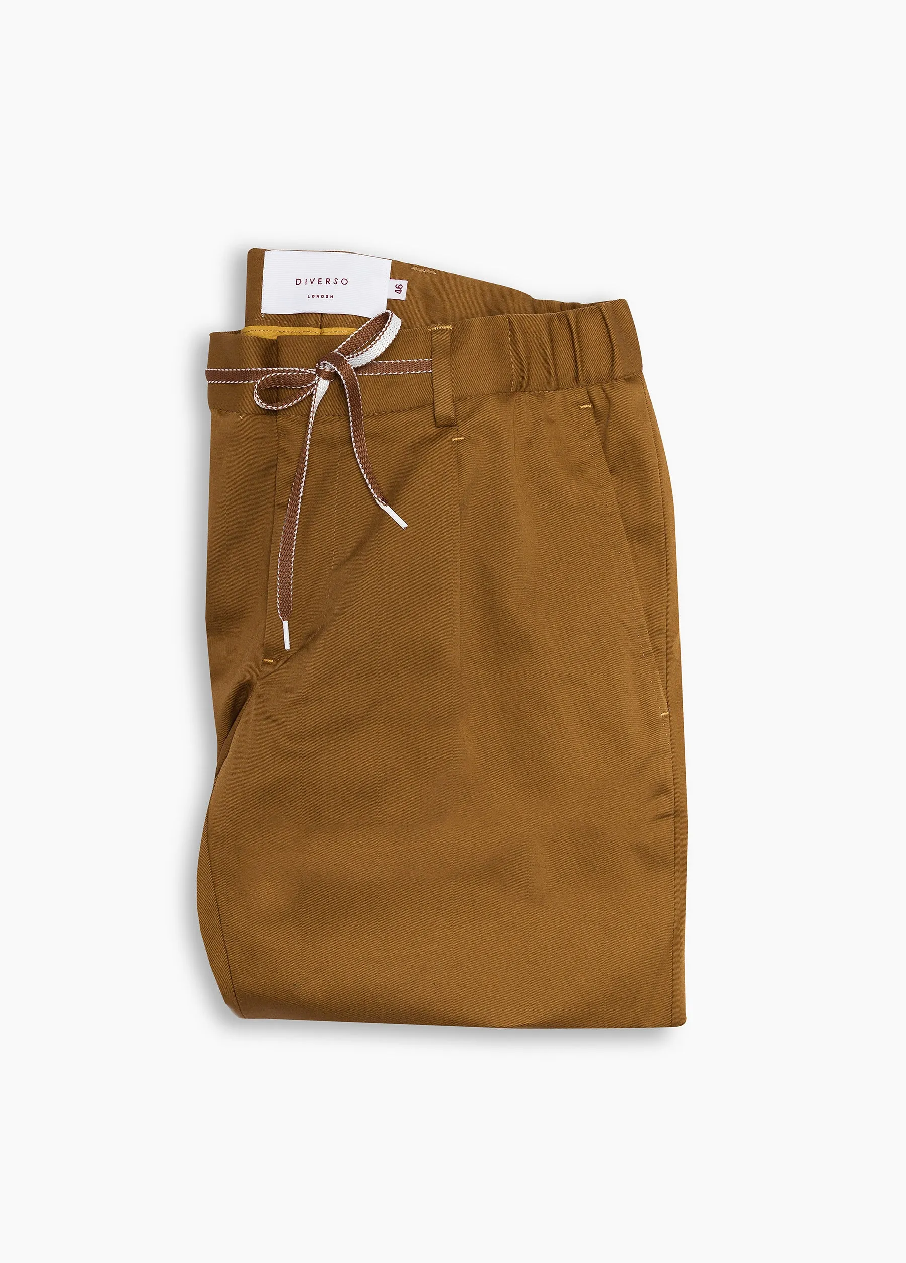 Tobacco Cotton Casual Chino