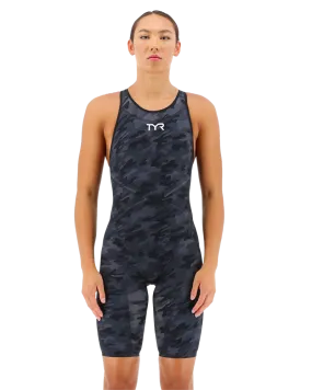 WOMENS BLACK CAMO VENZO CLOSED BACK TYR